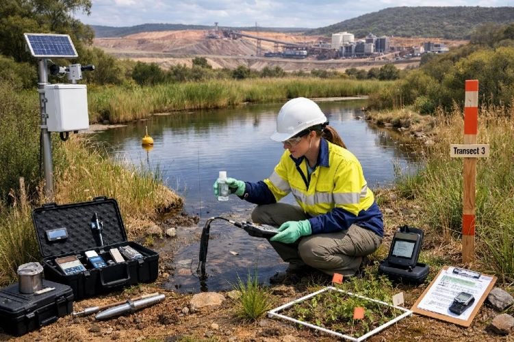 Environmental impact monitoring and ESG compliance for mining operations using satellite remote sensing