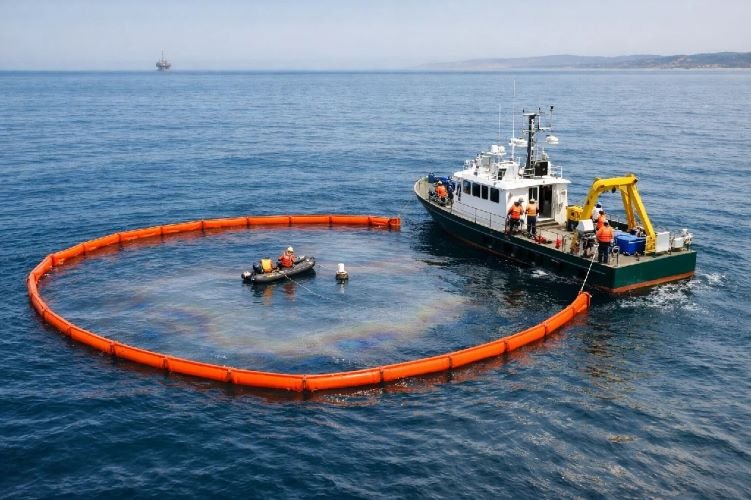 Oil spill detection and tracking using SAR satellite technology for environmental monitoring