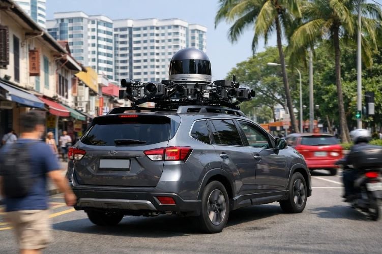 Mobile Mapping Vehicle LiDAR Singapore Streets