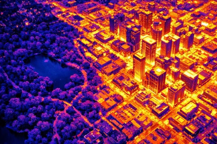 Thermal Imaging Mapping Urban Heat Islands
