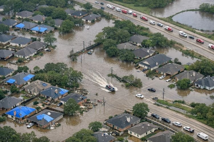 Flood damage assessment for aerial insurance claims