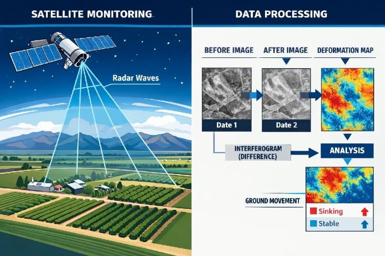 InSAR Satellite Technology Ground Deformation Detection