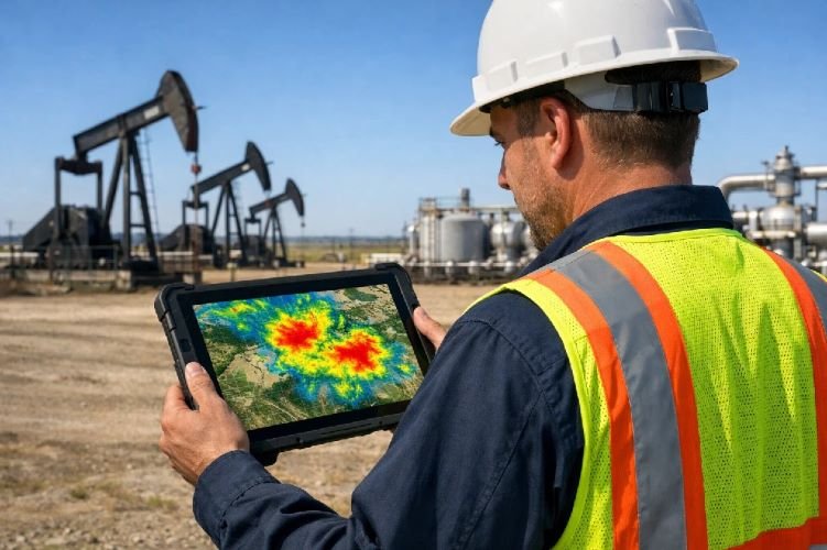 oil gas operator satellite methane emissions monitoring field operations