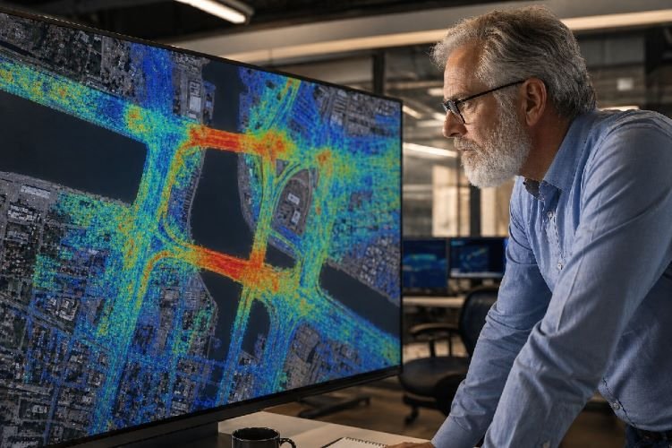 satellite infrastructure monitoring asset manager deformation velocity map bridge network