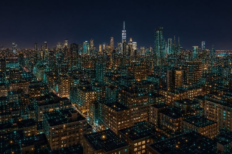 PS-InSAR persistent scatterer point cloud urban city nighttime monitoring satellite