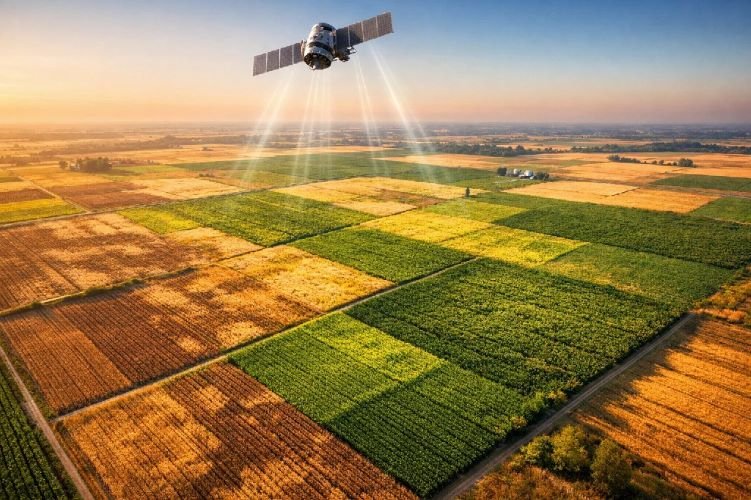how to monitor crop health using satellites