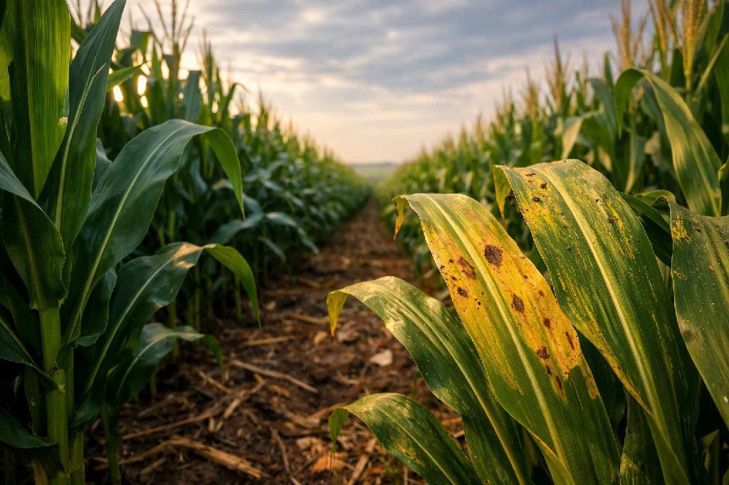 early signs of crop disease in the United States